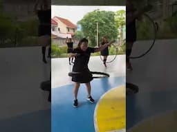 HULA HOOP Workout-1 | Mommies are having fun! | V-Moms Zumba Dance Class - 12 | miLots TV | Vlog 339