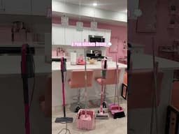 Pink house Sunday reset vibes 🥰🩷 #pinkkitchen  #pinkfinds #amazonfinds