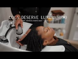 Luxury Loc Maintenance | Wash, Retwist & Creative Style @Be Lavish Locs Studio