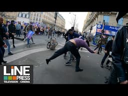Journée internationale des droits des femmes - Quelques incidents / Paris - France 08 mars 2025