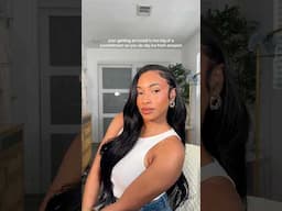 clip in extension tutorial #hairtutorial #clipinhairextensions #hairstyle