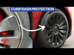 Tesla Model 3/Y Uberturbine Wheel Cover Upgrade - Curb Rash Protection (Highland)