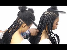 Short and classy Braid Idea for Black Women getting set for summer / Summer Hair style simple girls