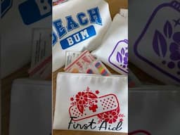 Summer Organizing Travel Bags ​⁠@Cricut #cricutmade #cricut #shorts #ad #cricutad