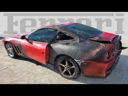 Destroyed Ferrari - Restoration and Rebuild Sport Car