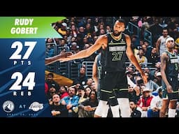 Rudy Gobert GETS TREMENDOUS DOUBLE-DOUBLE in Series Win Against Lakers | 04.30.25