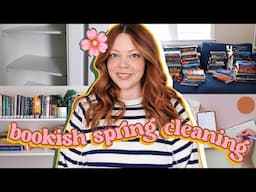 Re-organizing EVERYTHING 🧹🌸📚 TBR closet + bookshelf spring cleaning