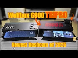 A First Look at the Brand NEW Wolfbox G900 TRIPRO Dashcam!