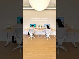 cozy couples desk setup 👫🏻🖥️🪴 #cozydesksetup #desksetup #homeoffice #deskdecor #interiordesign