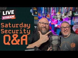 Saturday: Special Guest CyberMattLeee for Security Q&A