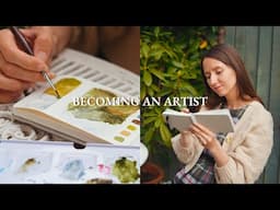 How To Become A Watercolor Artist - My Huge Art Supply Collection, Being Self-Taught | Cozy Art Q&A