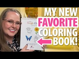 New SIMPLE Coloring Book with 100 Easy to Color Illustrations!