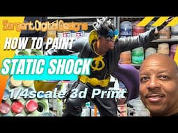 I brought Static Shock to life with 3D Printing and Painting