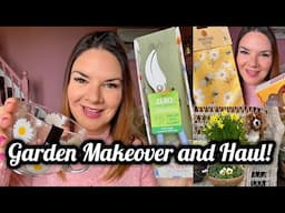 Patio Makeover & Tidy Up! Home and Garden Haul | Spring Garden | Spring plant Haul | Kate McCabe