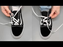 5 Creative ways to tie shoelaces 🔥 Vans Lacing Styles.