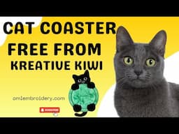 FREE Cat Coaster from Kreative Kiwi - it's purrr-fect!