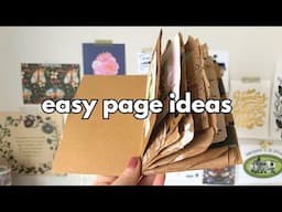 Let's decorate brown paper pages 📖 ✂️ Junk journal ideas & process