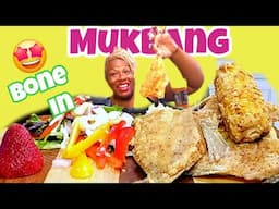 YOU PEOPLE| Fried Bone -In Fish Eating Show|Carters Eat Mukbang