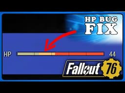 Fallout 76: Health Bug & Perk Stat Bug Temporary Fix & Bug Explanation.