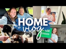 HOME VLOG! 🏡 big wardrobe declutter, Sunday dog walk, cinema date, cooking & resetting our goals 👖