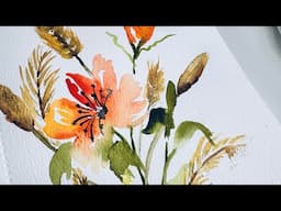 Paint Simple, Stunning Florals | Fun Beginner-Friendly Watercolor Grasses & Bouquet Fillers 🌿✨