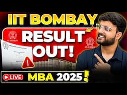 🔥IIT Bombay Results OUT! | Waitlist | Placements🤯#iitbombay #mba2025 #results #shorts #cat