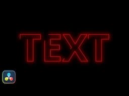 Make This Trendy Glowing Text Outline Effect in DaVinci Resolve | Fusion Tutorial