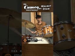 CAMCO (Kustom Era) Aristocrat Drum Set in Walnut Stain #vintage #rock #drums #drummer #Camco #kustom