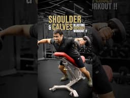 SHOULDER & CALVES Blasting Superset Workout !! #shorts
