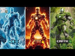 Shinchan Upgrading to ELEMENTAL IRON-MAN in GTA 5