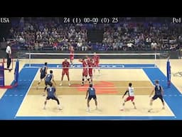 Volleyball USA - Poland Amazing FULL Match