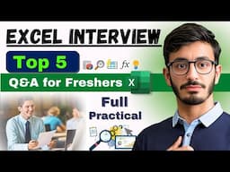 EXPERTS Share Top 5 Excel Interview Questions | excel interview questions | #part4