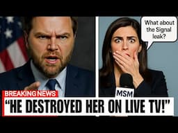 Reporter TRIES to Corner JD Vance on Signal Leak… Instantly REGRETS It On LIVE TV!