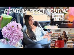 MONTHLY RESET ROUTINE: Productive Habits, Goal Setting, Life Organization & Planning