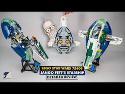 LEGO 75409 Star Wars UCS Jango Fett's Starship (Slave I) detailed building review