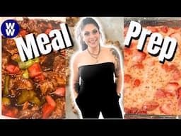 WW MEAL PREP FOR WEIGHT LOSS - BEEF & CHEESE BISCUITS - STRAWBERRY LEMON BLONDIES & PEPPER STEAK!