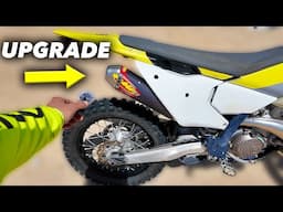 Simple Upgrade For POWER!! | 2024 Husqvarna TE250 | FMF Turbine Core 2.1