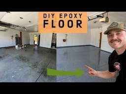 DIY Expoxy Garage Floors in 24 HRS? Our new house!