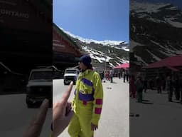 Snow at Atal tunnel Rohtang
