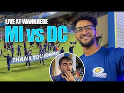 Mumbai Indians v/s Delhi Capitals | Live at Wankhede | Vlog 100