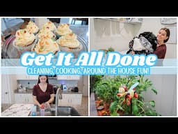 GET IT ALL DONE | Clean With Me, Cooking, + Homemaking!