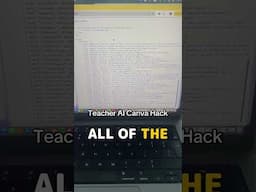 Canva AI Teacher hack