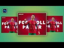 poster design in photoshop | Ronaldo Poster design