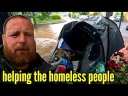 We give HUNDREDS OF POUNDS worth of camping equipment away to homeless people.