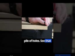 Don't ruin your MDF, pilot hole demonstration