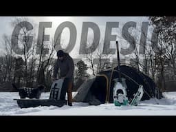 Alone in a Futuristic Hot Tent! Winter Michigan Camping