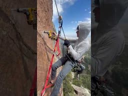 Bolting a future classic, deep in the bush #climbing #bouldering