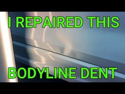 Fixing a Nasty Bodyline Dent on an Audi Q2 Door | PDR Technique