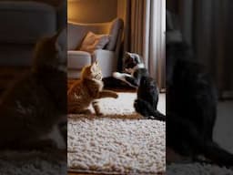 Which cat wins? Tuxedo cat or orange tabby?