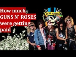 How much GUNS N' ROSES earned - first royalty checks, shares, money from touring